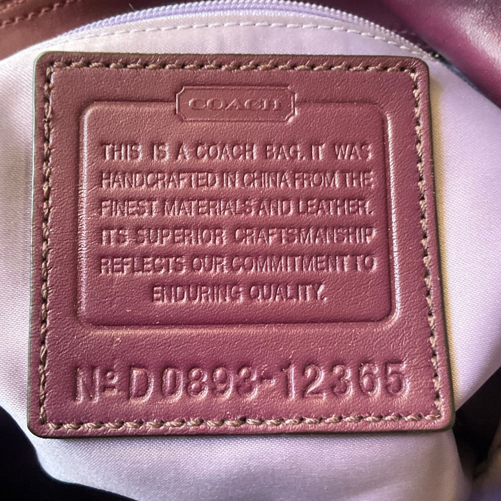 COACH Bleeker Sophie Signature Hobo Brown/Purple EUC Vintage - Picture 8 of 8